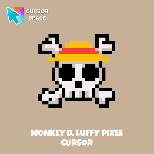 Monkey D. Luffy Pixel cursor pointer cursor